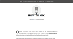 Desktop Screenshot of howtomic.com