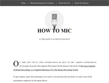 Tablet Screenshot of howtomic.com